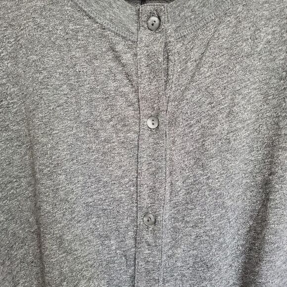 n:philanthropy Finn button romper in heather gray - Picture 7 of 9